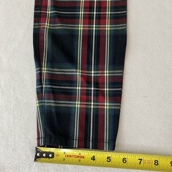 Vineyard Vines Women's Plaid Multicolor Skinny Pants Size 8 Stretch Mid Rise - Picture 9 of 10